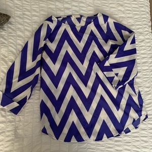 Anthropology everly chevron blouse